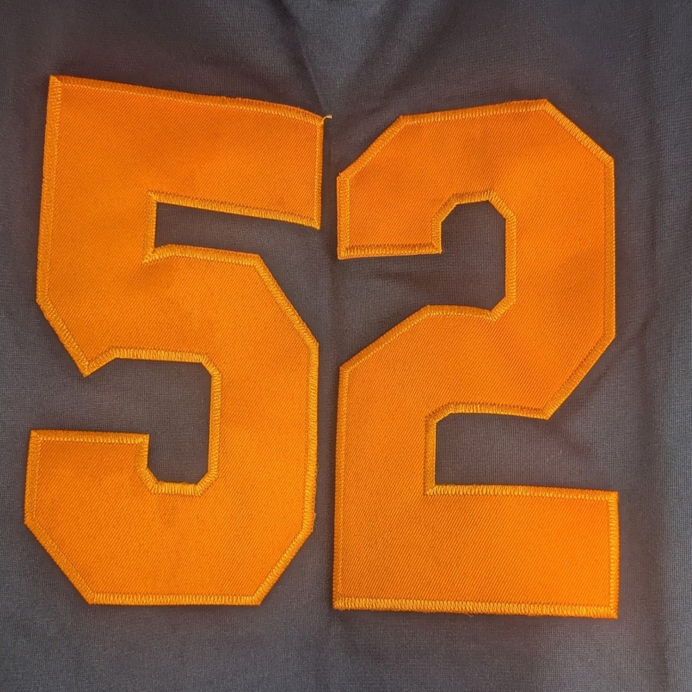 XL Women Nike Chicago Bears Khalil Mack 52 NFL Jerset Navy Blue Orange On Field - Picture 6 of 11